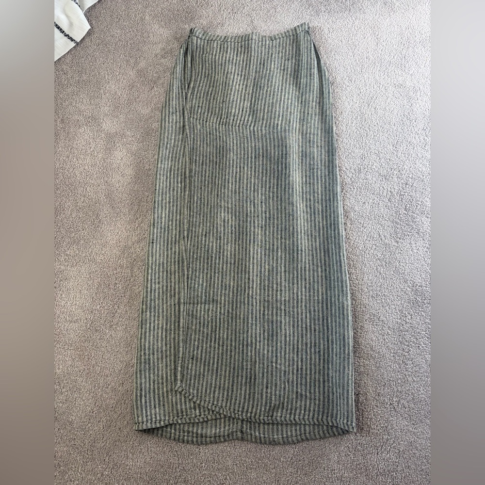 FLAX Linen Maxi Skirt size small